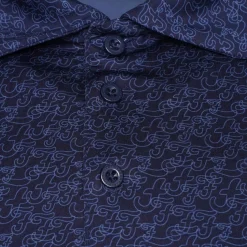 Farah Men's Durant All-Over Print Golf Polo Shirt