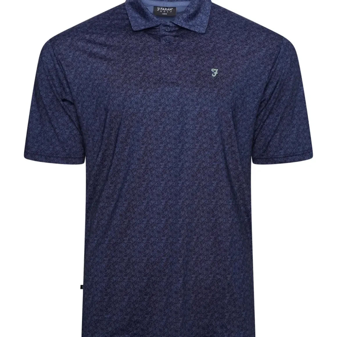 Farah Men's Durant All-Over Print Golf Polo Shirt