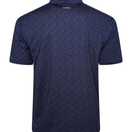 Farah Men's Durant All-Over Print Golf Polo Shirt