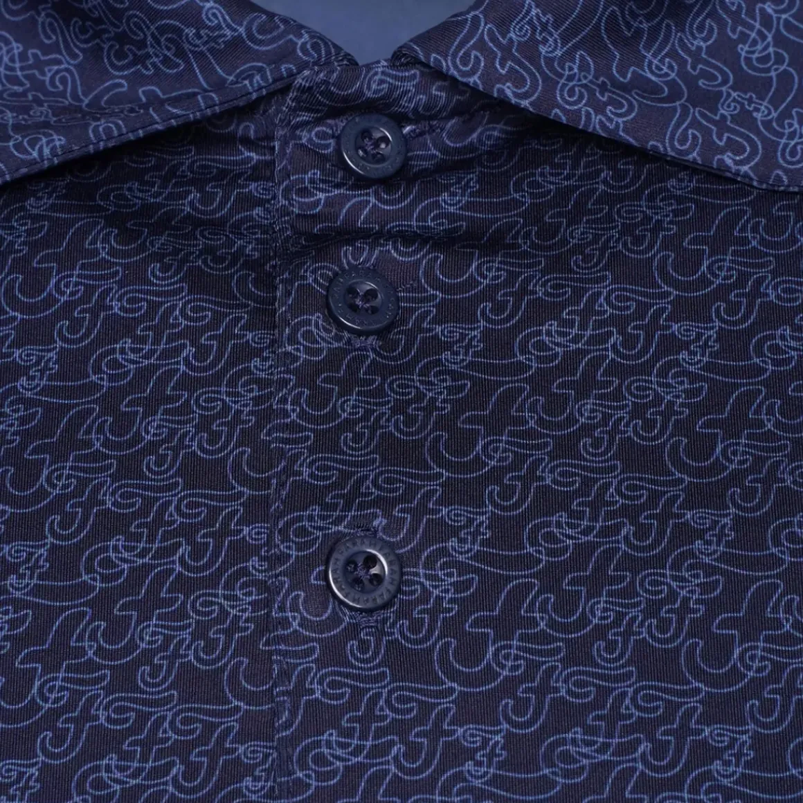 Farah Men's Durant All-Over Print Golf Polo Shirt