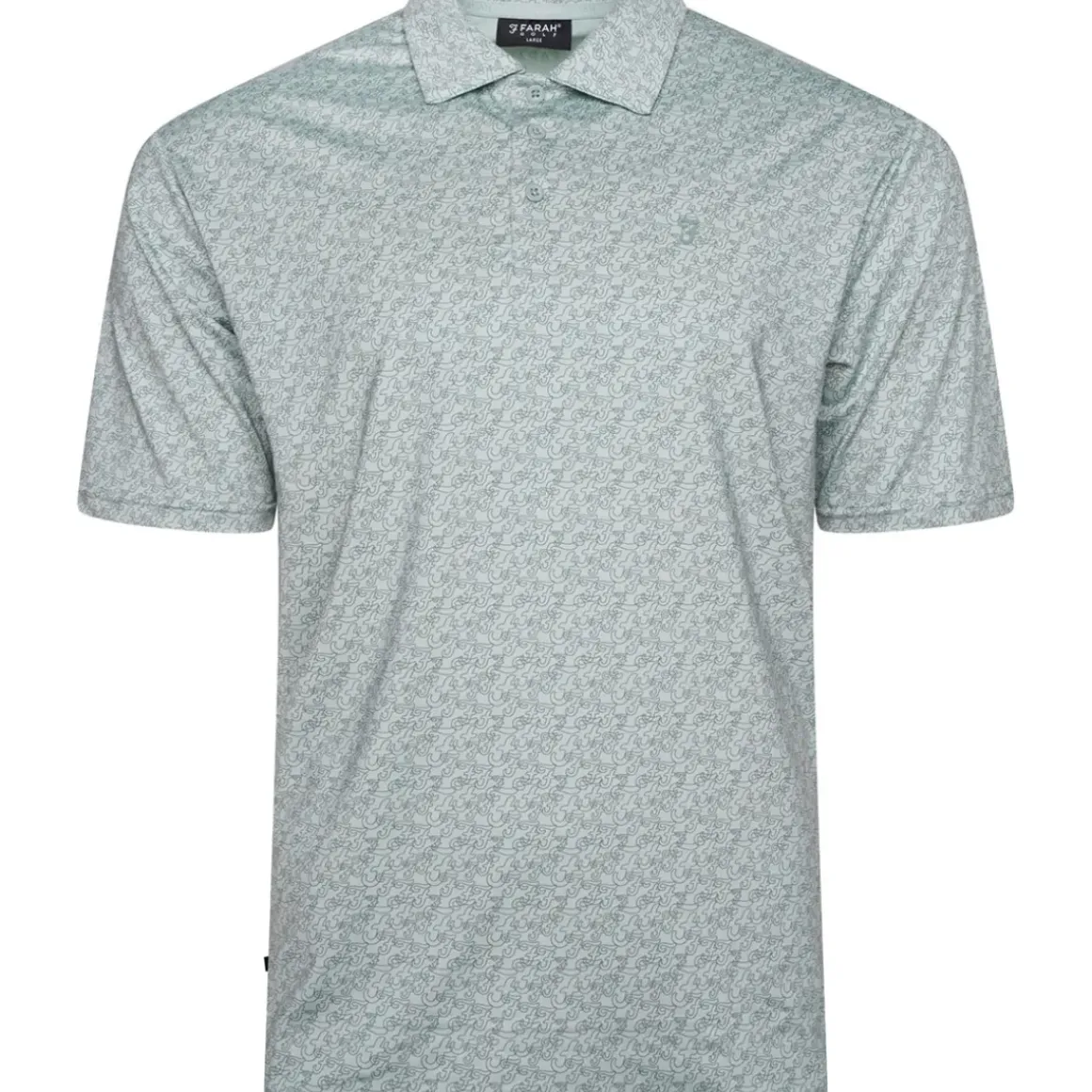 Farah Men's Durant All-Over Print Golf Polo Shirt