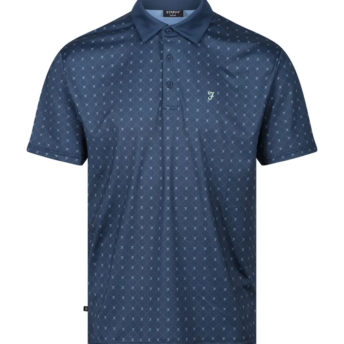 Farah Men's Newark AOP Golf Polo Shirt