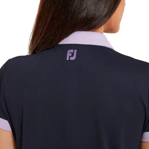 FootJoy Ladies Colour Block Golf Polo Shirt