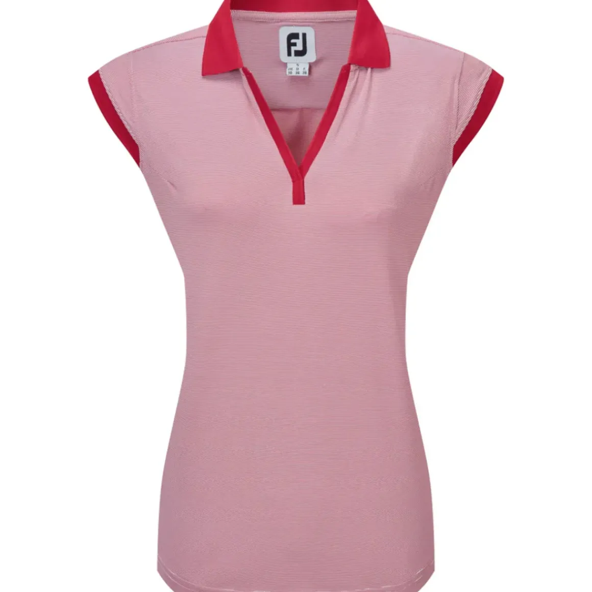FootJoy Ladies End on End Stripe Lisle Golf Polo Shirt
