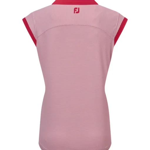FootJoy Ladies End on End Stripe Lisle Golf Polo Shirt