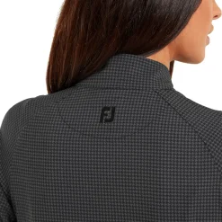 FootJoy Ladies Houndstooth Print Woven Golf Jacket