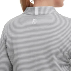 FootJoy Ladies Lightweight Tonal Stripe Full-Zip Golf Mid Layer