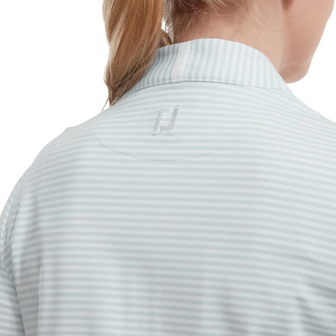 FootJoy Ladies Lightweight Tonal Stripe Full-Zip Golf Mid Layer