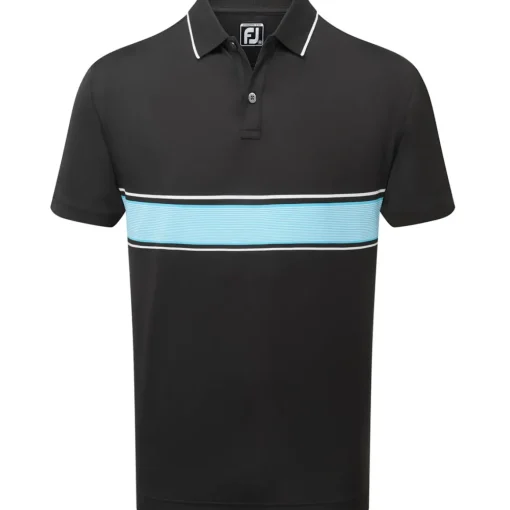 FootJoy Men's Engineered Pin Stripe Golf Polo Shirt