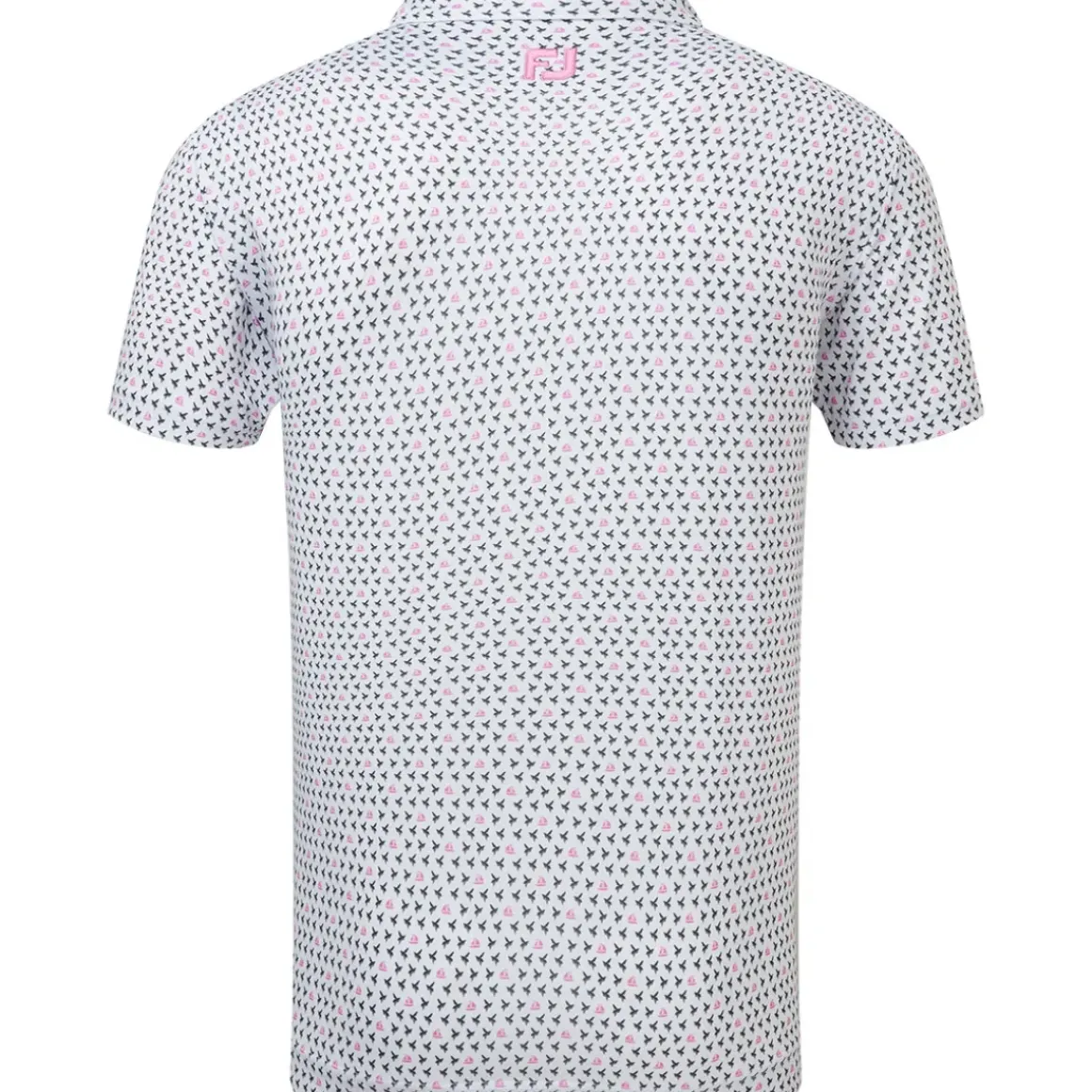 FootJoy Men's Flying Wasp Print Lisle Golf Polo Shirt