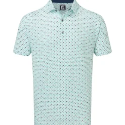 FootJoy Men's Flying Wasp Print Lisle Golf Polo Shirt