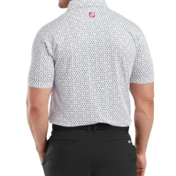 FootJoy Men's Flying Wasp Print Lisle Golf Polo Shirt