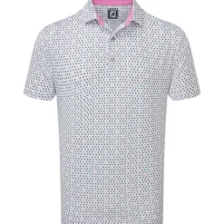 FootJoy Men's Flying Wasp Print Lisle Golf Polo Shirt