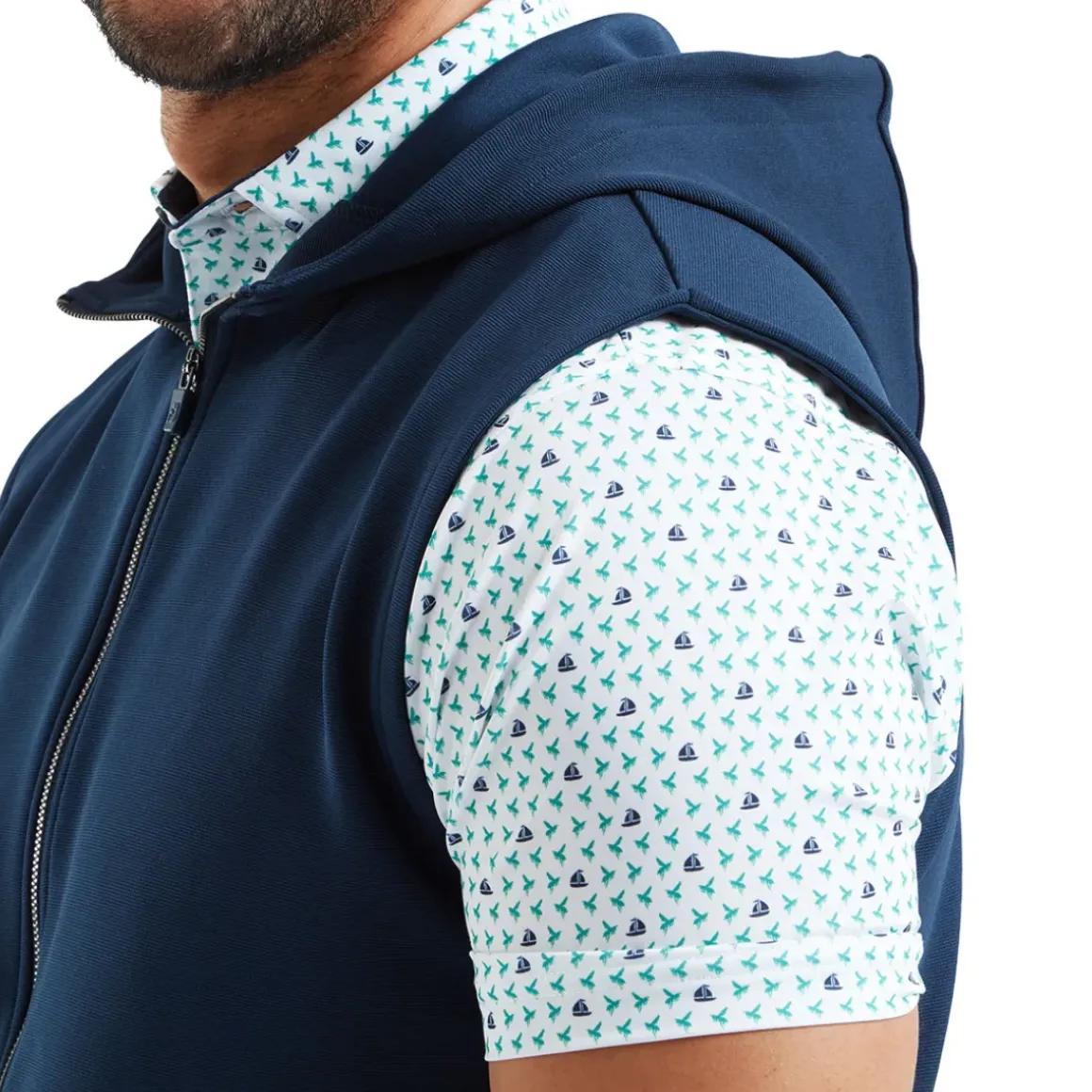 FootJoy Men's Full Zip Hoodie Golf Vest