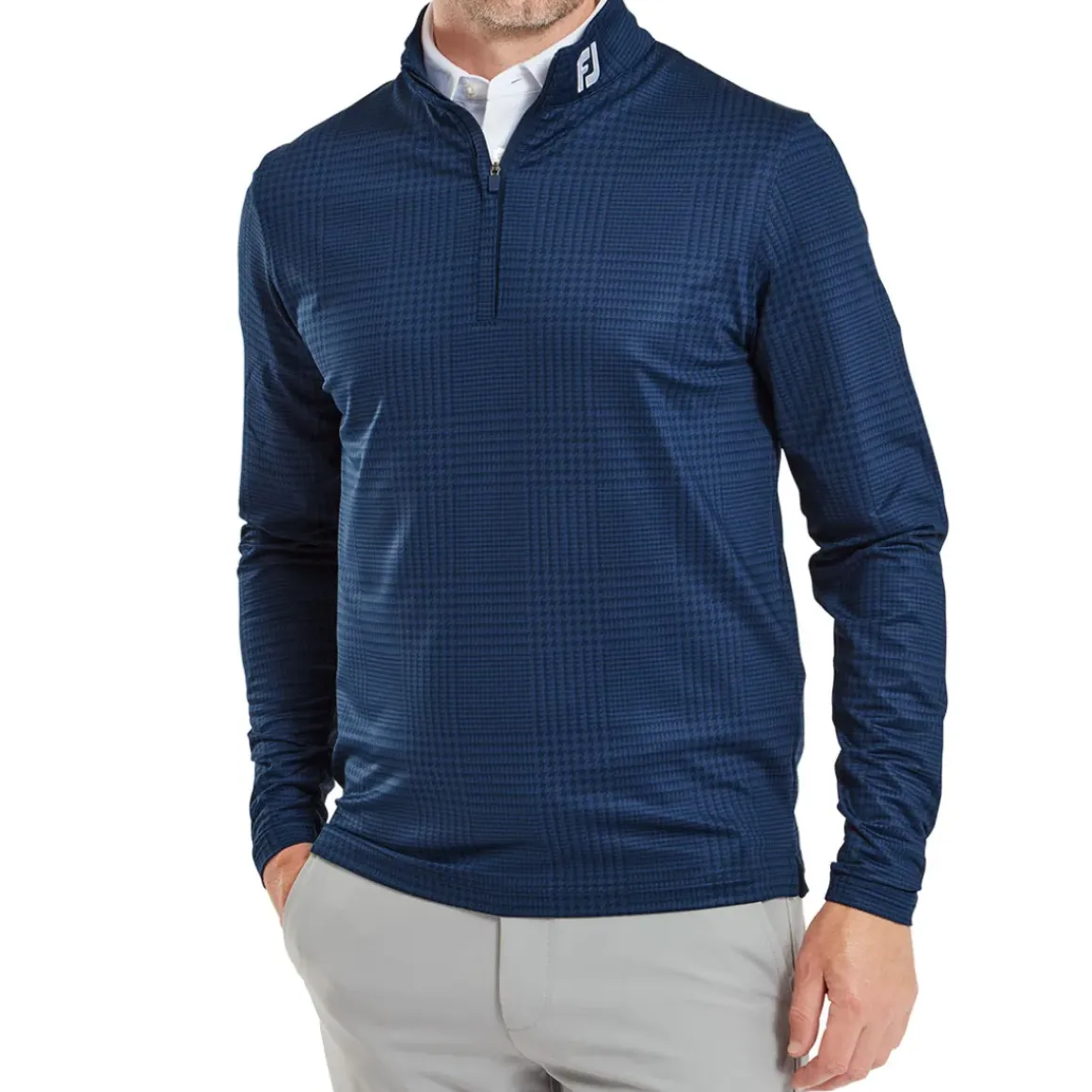 FootJoy Men's Glen Plaid Chill-Out Golf Midlayer