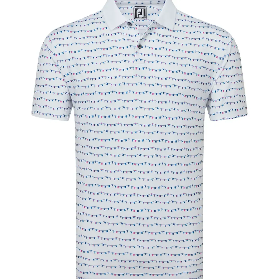 FootJoy Men's Golf Course Doodle Pique Golf Polo Shirt