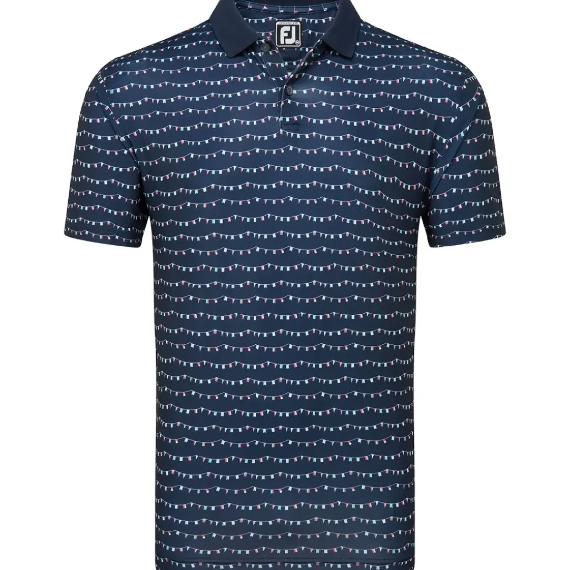 FootJoy Men's Golf Course Doodle Pique Golf Polo Shirt