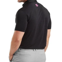 FootJoy Men's Jacquard Dot Print Golf Polo Shirt