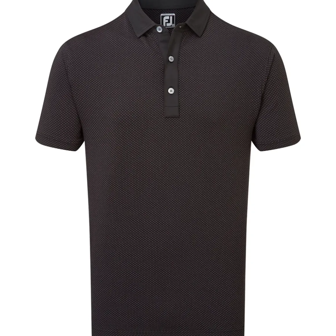 FootJoy Men's Jacquard Dot Print Golf Polo Shirt