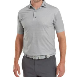 FootJoy Men's Octagon Print Lisle Golf Polo Shirt