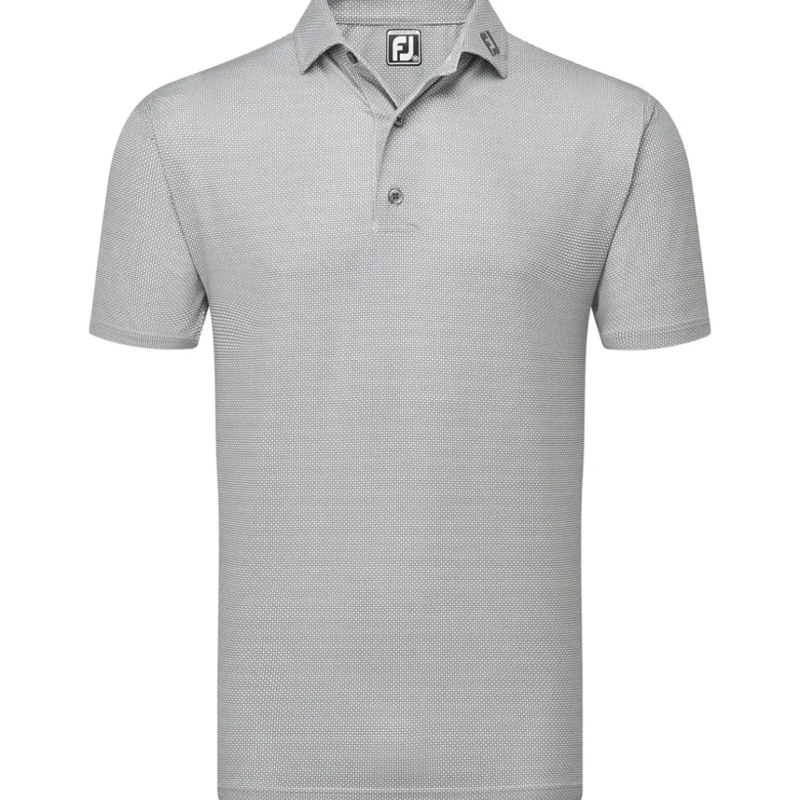 FootJoy Men's Octagon Print Lisle Golf Polo Shirt