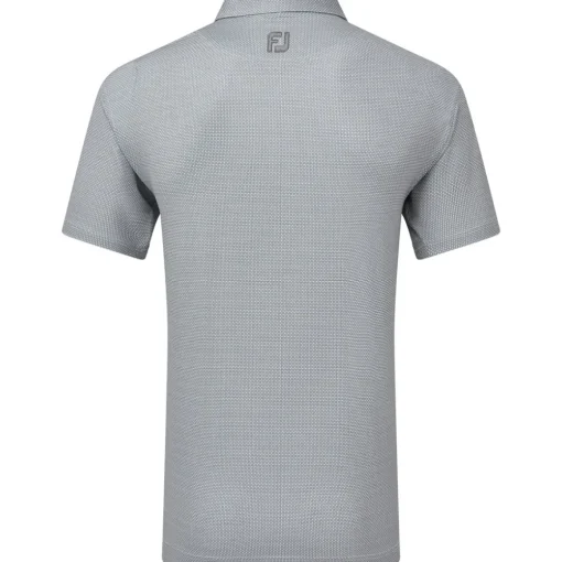 FootJoy Men's Octagon Print Lisle Golf Polo Shirt