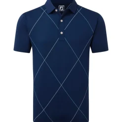 FootJoy Men's Raker Print Lisle Golf Polo Shirt