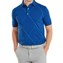 FootJoy Men's Raker Print Lisle Golf Polo Shirt