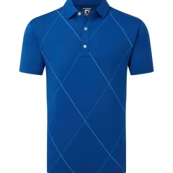 FootJoy Men's Raker Print Lisle Golf Polo Shirt