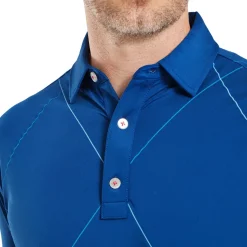 FootJoy Men's Raker Print Lisle Golf Polo Shirt
