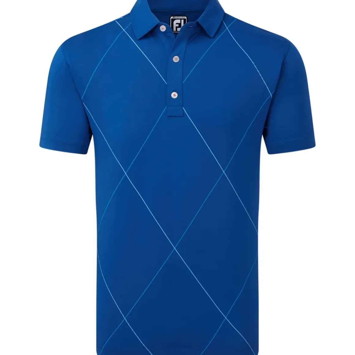 FootJoy Men's Raker Print Lisle Golf Polo Shirt