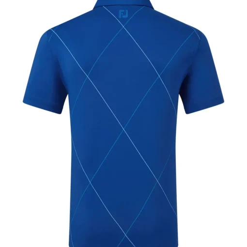 FootJoy Men's Raker Print Lisle Golf Polo Shirt