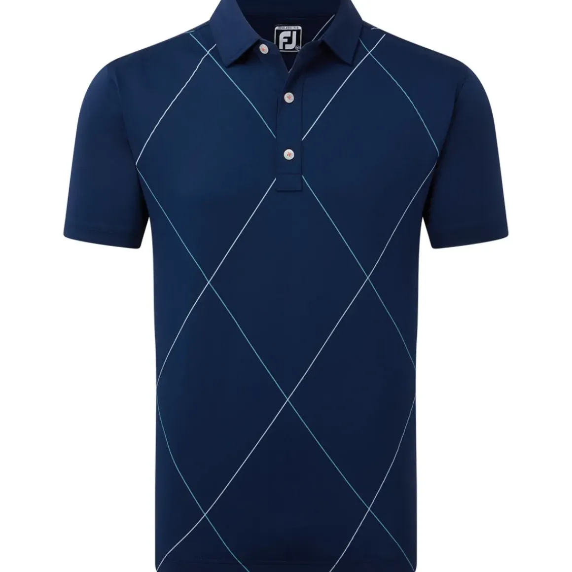 FootJoy Men's Raker Print Lisle Golf Polo Shirt