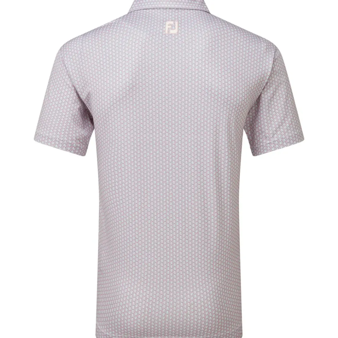 FootJoy Men's Scallop Shell Foulard Lisle Golf Polo Shirt
