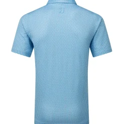 FootJoy Men's Scallop Shell Foulard Lisle Golf Polo Shirt