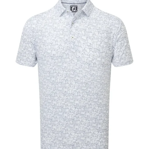 FootJoy Men's Scottish Town Lisle Golf Polo Shirt