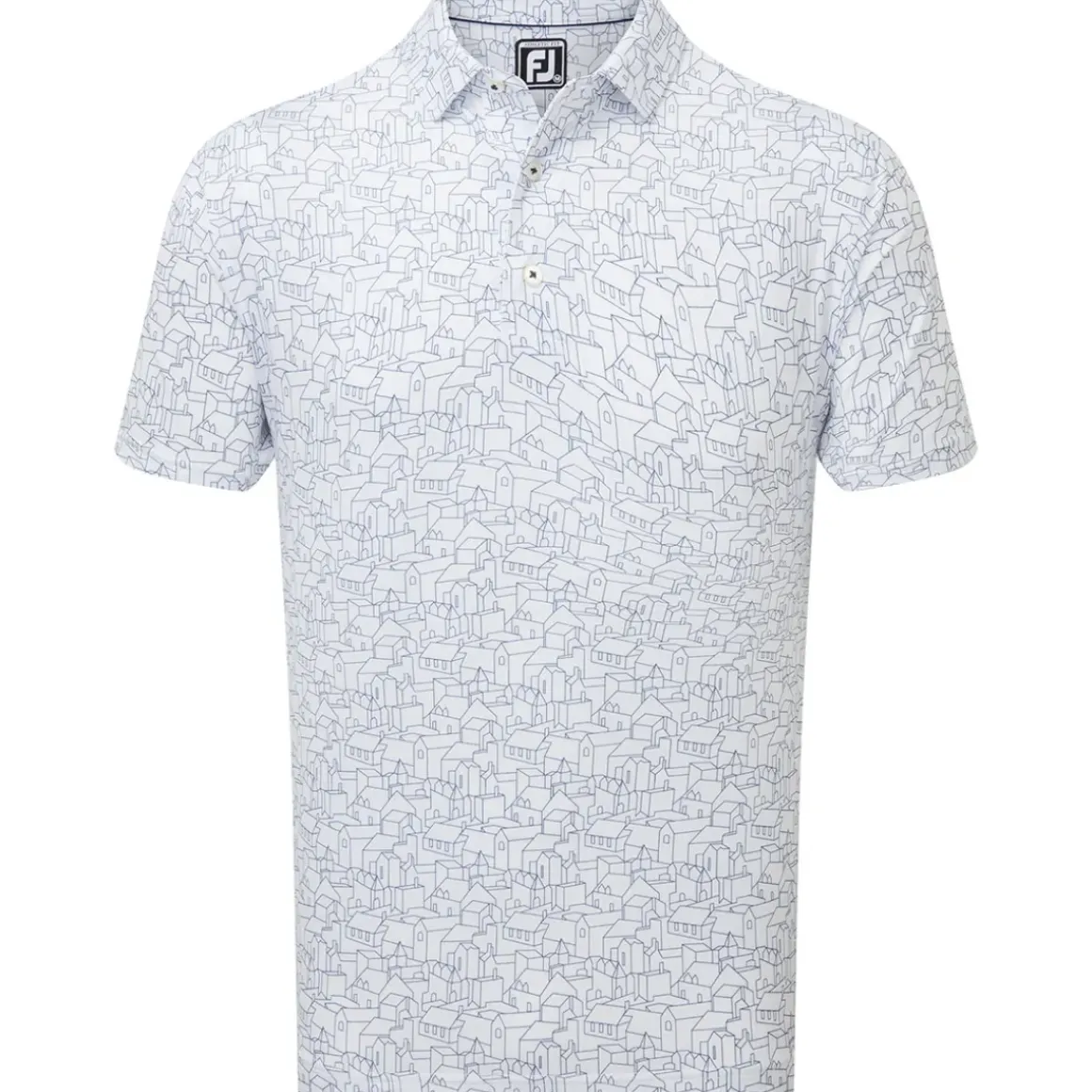 FootJoy Men's Scottish Town Lisle Golf Polo Shirt