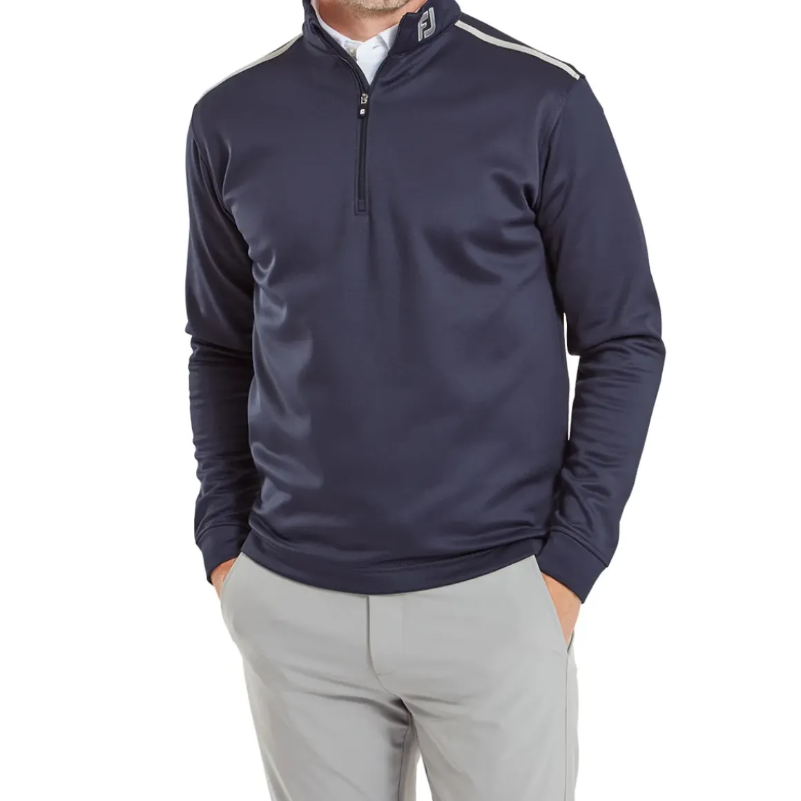 FootJoy Men's Solid Chill-Out Half Zip Golf Midlayer