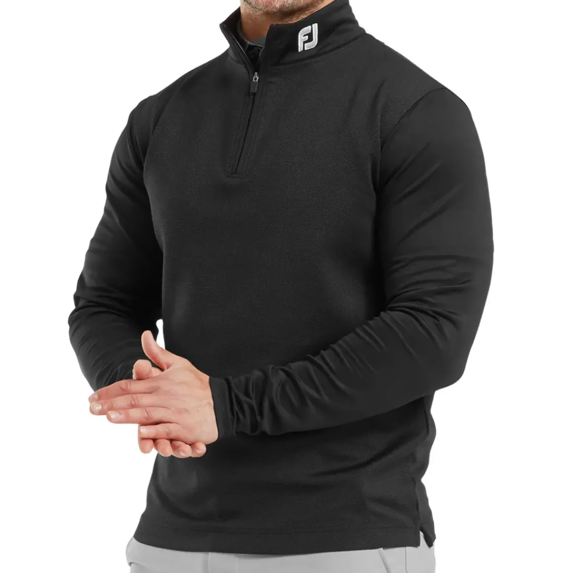 FootJoy Men's Spacer Knit Tonal Chill-Out Half Zip Golf Mid Layer
