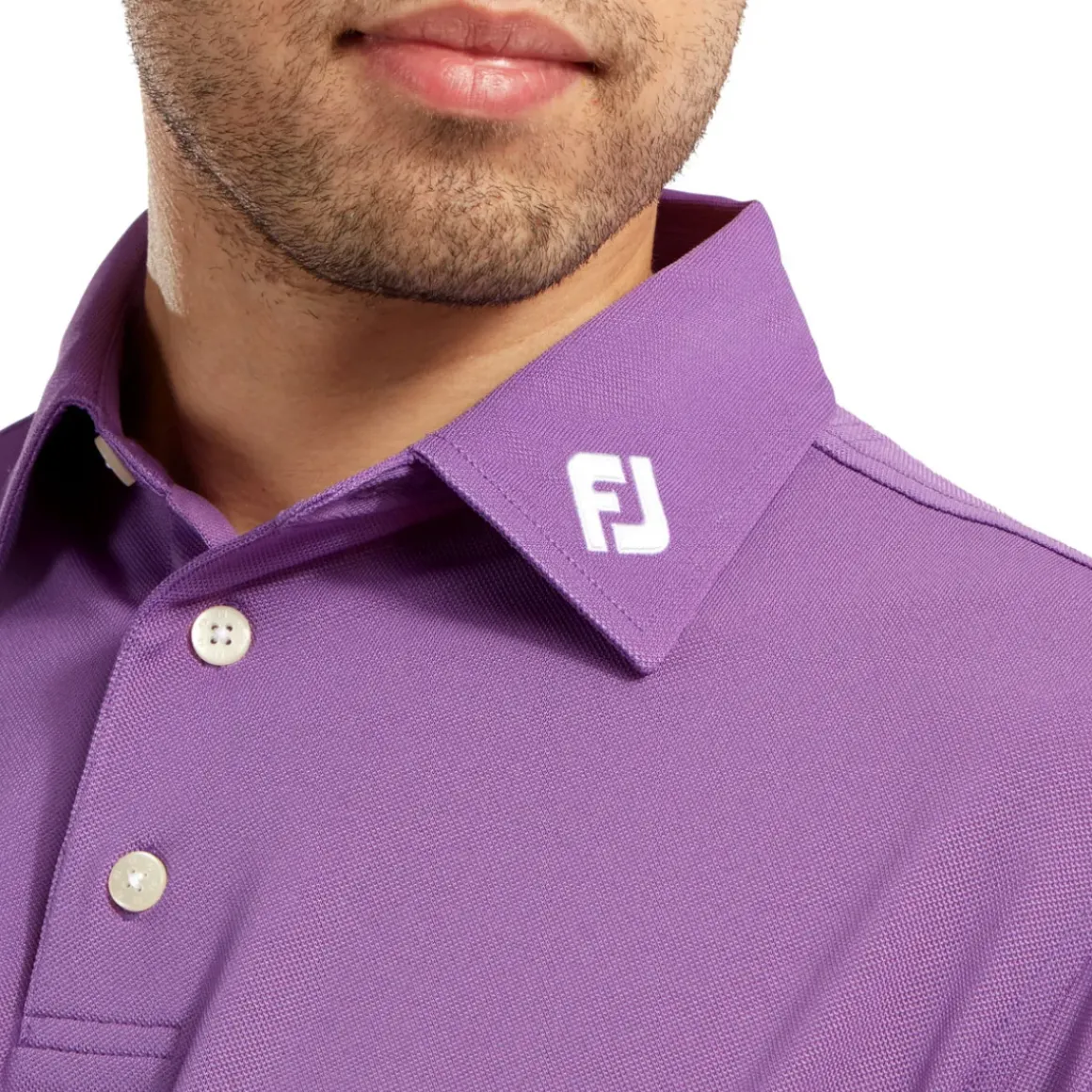 FootJoy Men's Stretch Pique Solid Colour Golf Polo Shirt