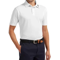 FootJoy Men's Stretch Pique Solid Colour Golf Polo Shirt