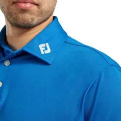 FootJoy Men's Stretch Pique Solid Colour Golf Polo Shirt