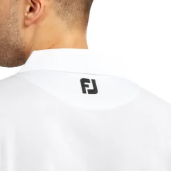 FootJoy Men's Stretch Pique Solid Knit Collar Golf Polo Shirt