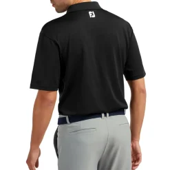 FootJoy Men's Stretch Pique Solid Knit Collar Golf Polo Shirt