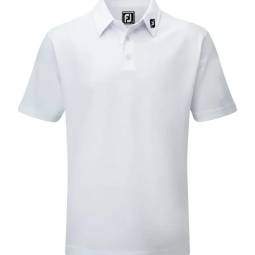 FootJoy Men's Stretch Pique Solid Colour Golf Polo Shirt