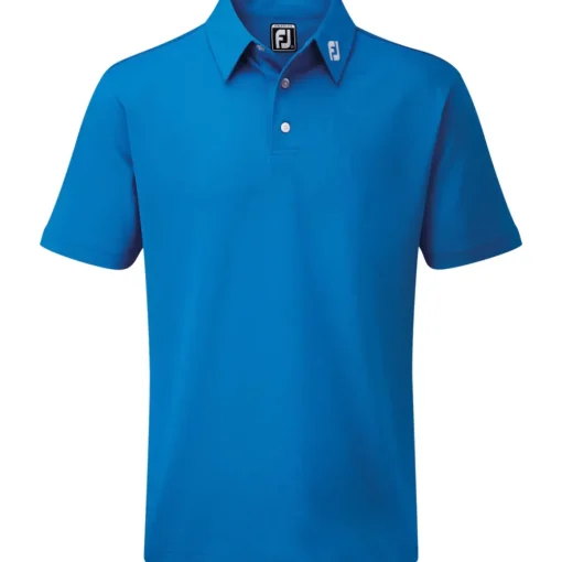 FootJoy Men's Stretch Pique Solid Colour Golf Polo Shirt