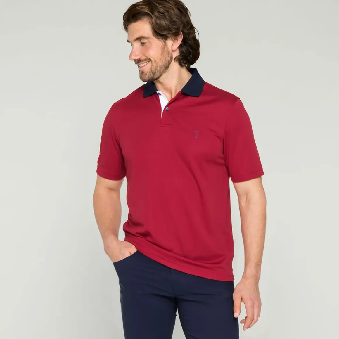 GOLFINO Men's Infrared Golf Polo Shirt