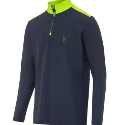 GOLFINO Men's Living Logo Zip Golf Midlayer