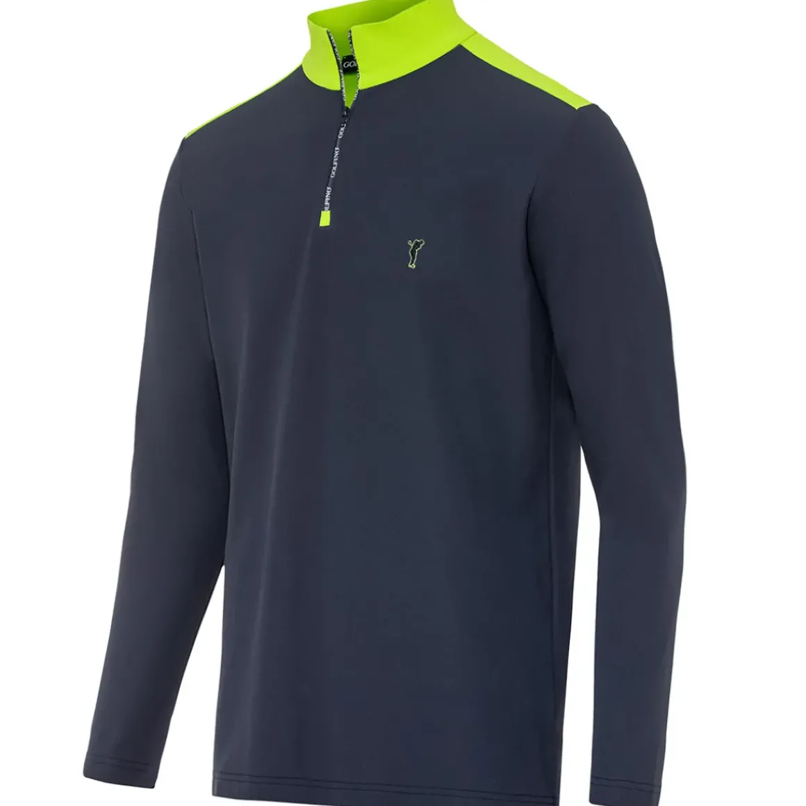 GOLFINO Men's Living Logo Zip Golf Midlayer