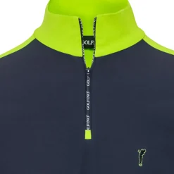 GOLFINO Men's Living Logo Zip Golf Midlayer